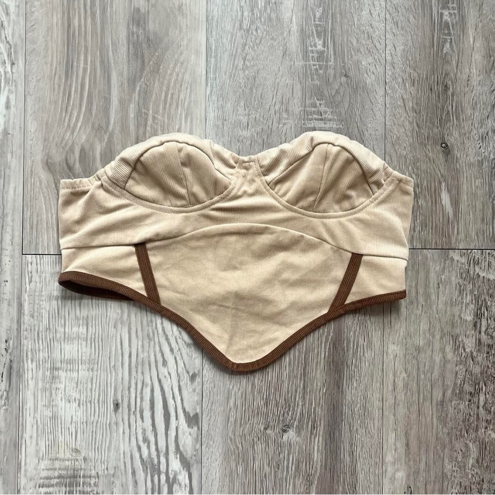 tube style crop top strapless